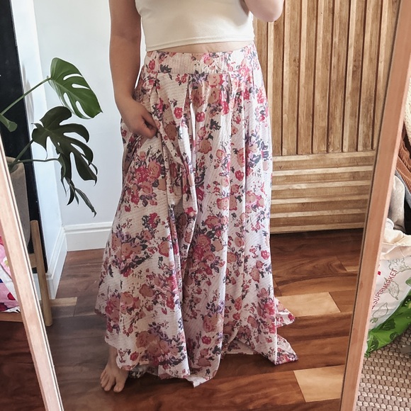 Myra Reynu Taandon Floral Lined Maxi Skirt. Size 10 - Picture 10 of 12